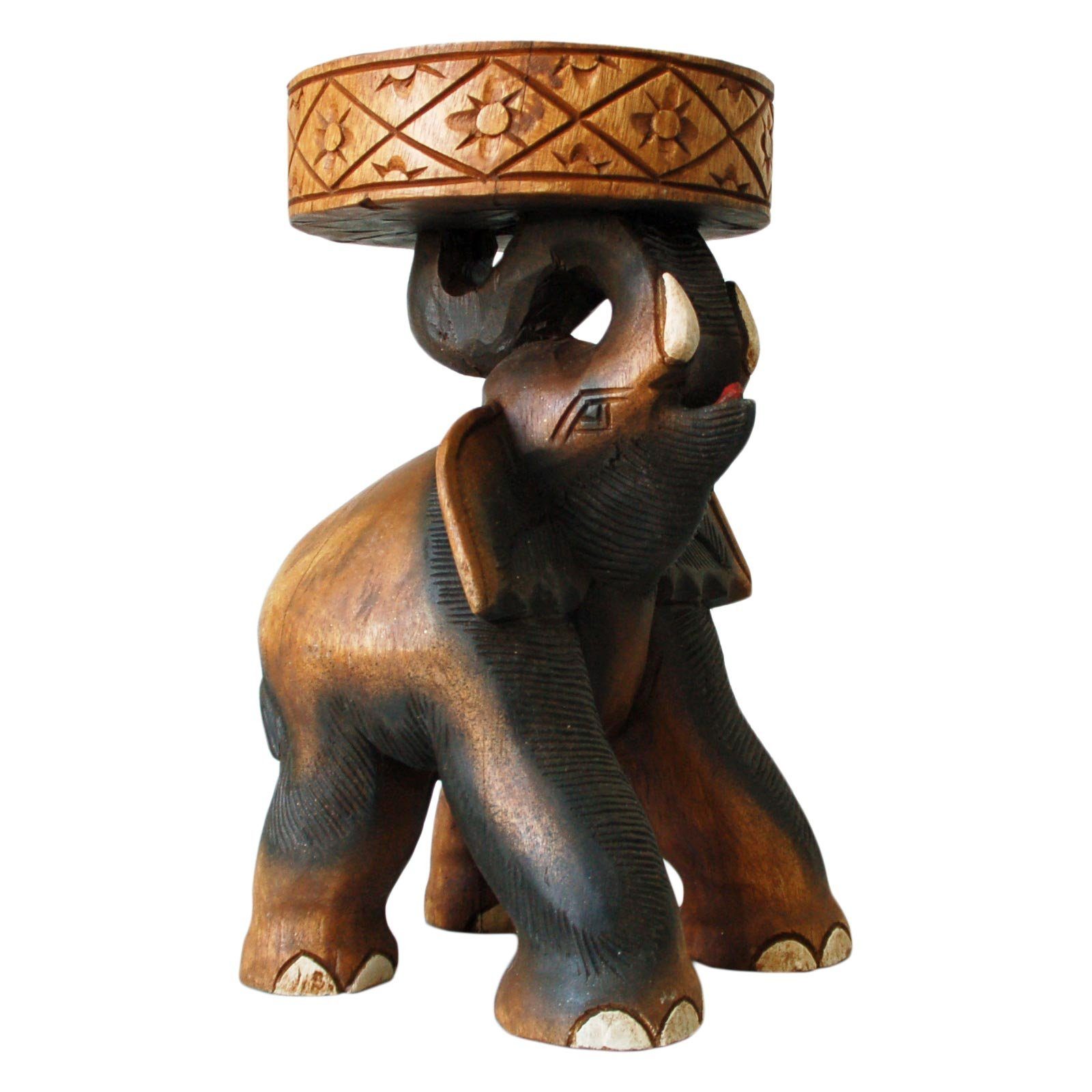 Thaiboo Blumenhocker Beistelltisch Elefant Elefantentisch 41cm günstig online kaufen