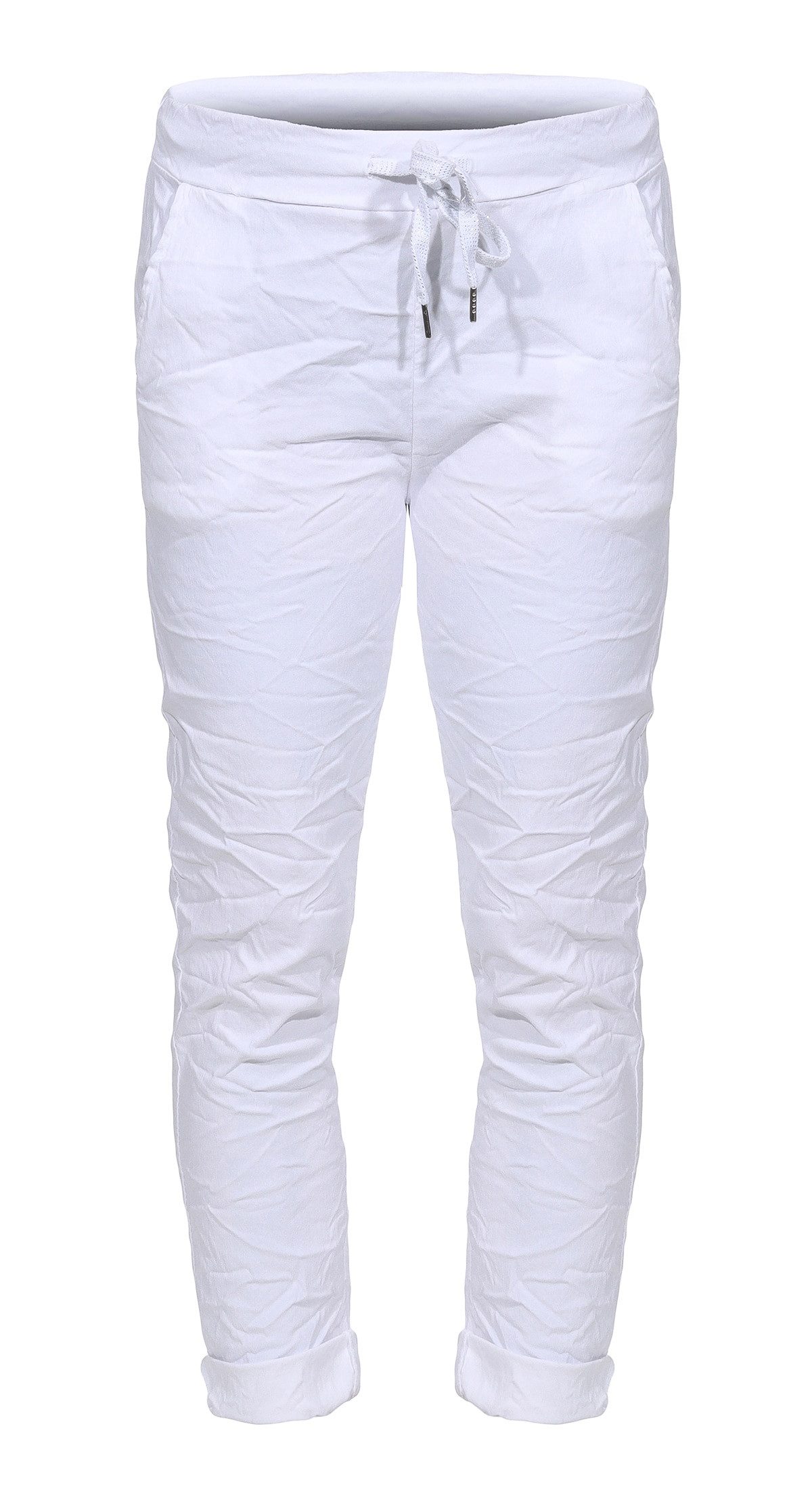Schlupfhose Damen Sommerhose bequeme Chinohose mit Stretch