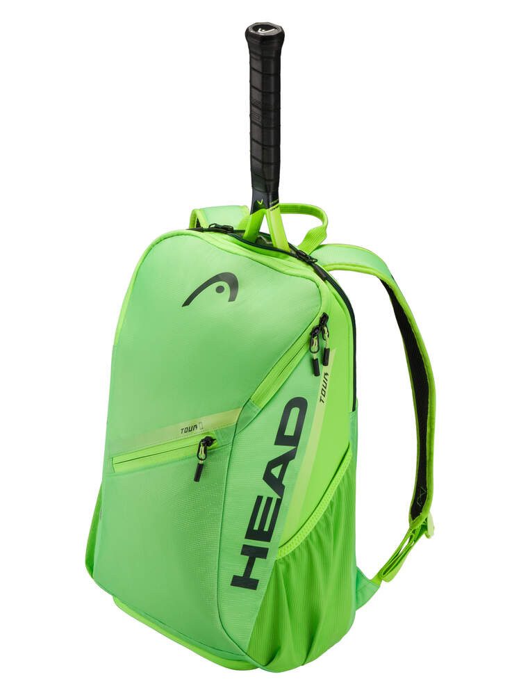Head Tennisrucksack Tour (Schlägerfach, mit Schuhfach, 25 Liter) 2026 grün