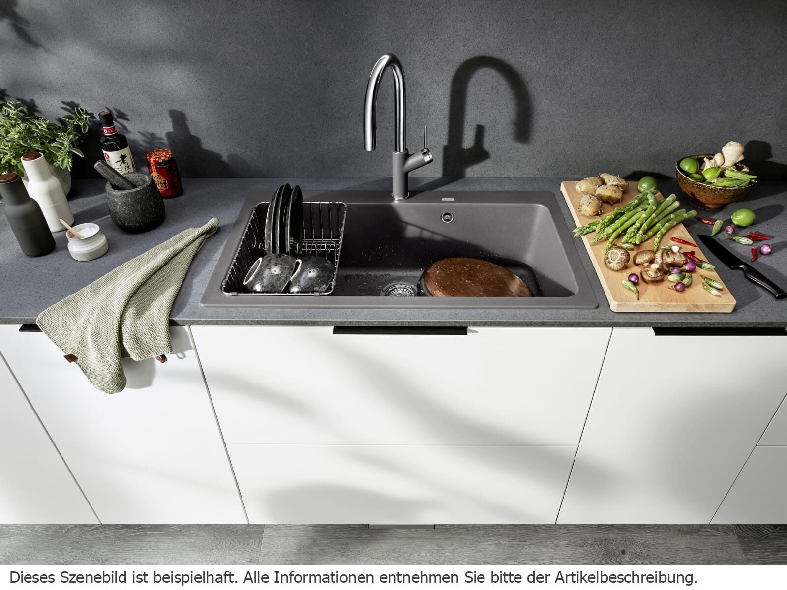 Blanco Granitspüle, rechteckig, 86/51 cm, (1 St)