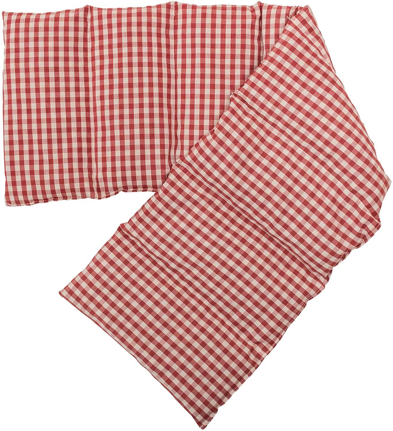 Giraffenland Wärmekissen Weizenkornkissen 75x20cm 8-Kammer - Wärmekissen Kältekissen, (1-tlg), Wärme- (Mikrowelle/Backofen) o. Kältekissen (Kühlschrank/Gefriertruhe)