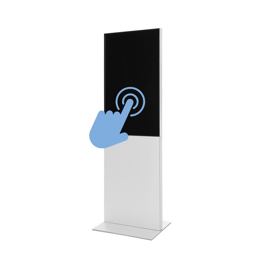 Showdown Displays Einzelrahmen Showdown Displays Smart Line Digitale Infotstele mit Samsung-Bildschir, (1 St)