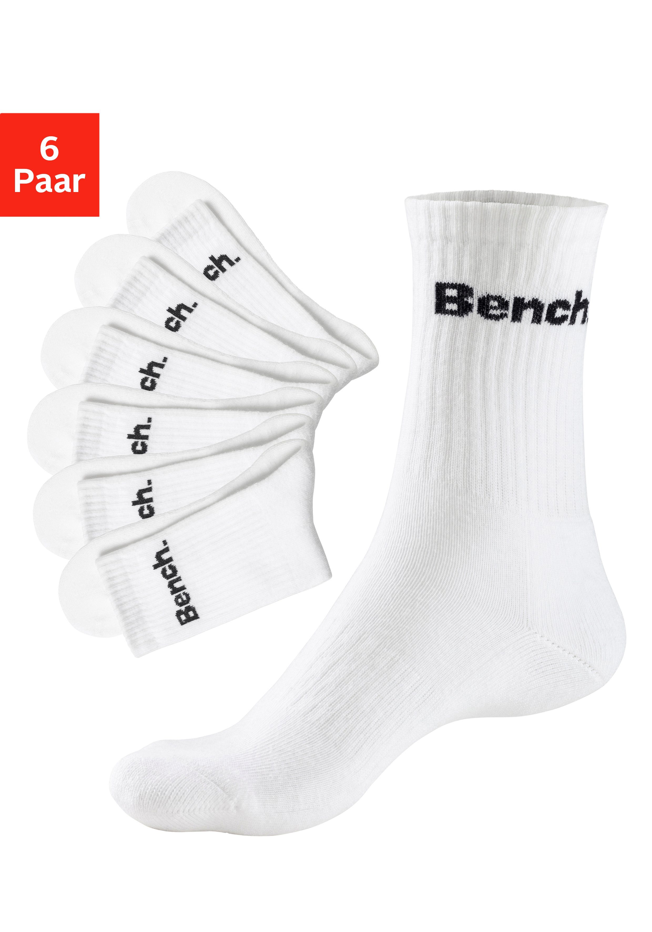 Bench. Tennissocken (Packung, 6-Paar) mit Fuß Polsterung