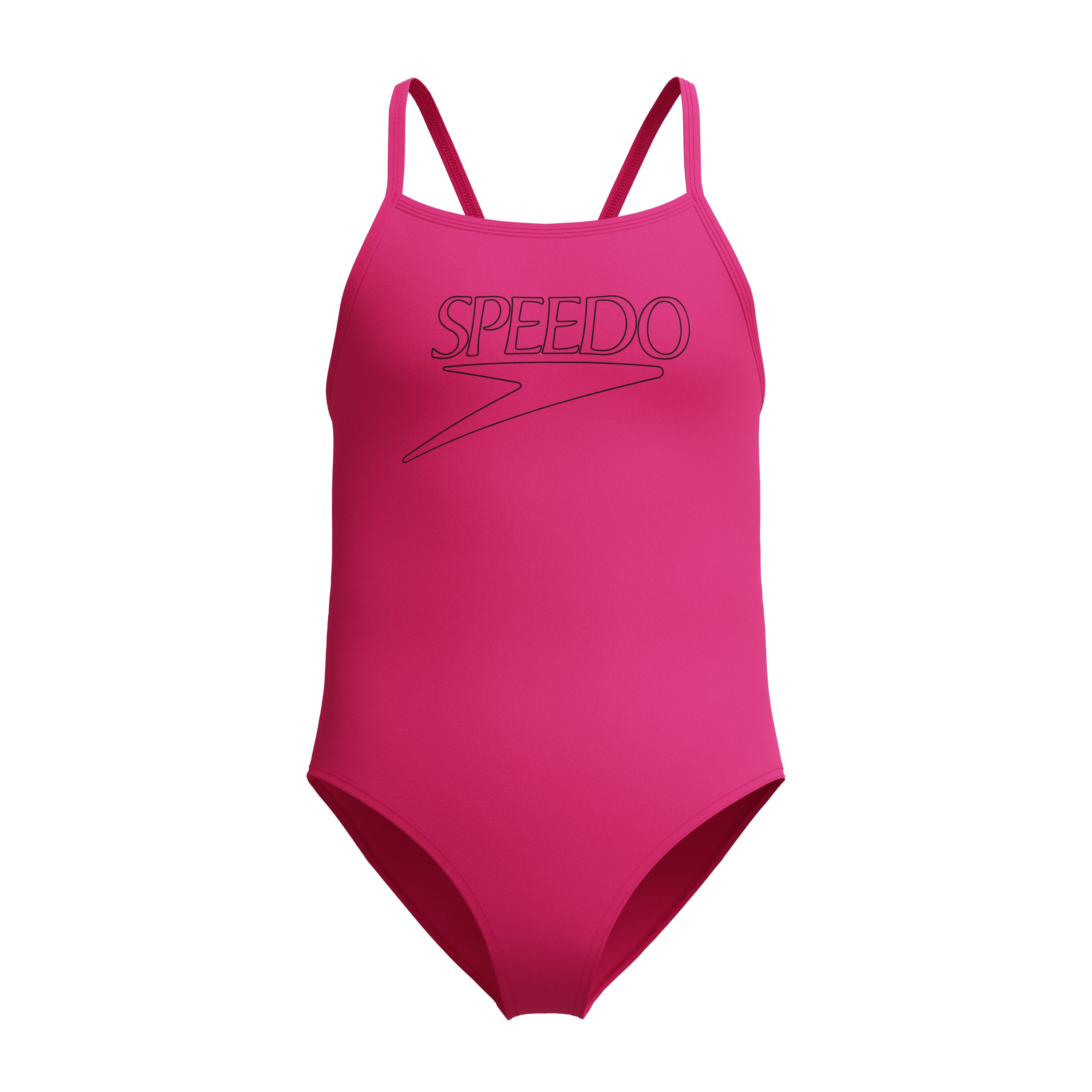 Speedo Badeanzug für Junior-Training und Unterricht, mit dünnen Trägern, chlorbeständig