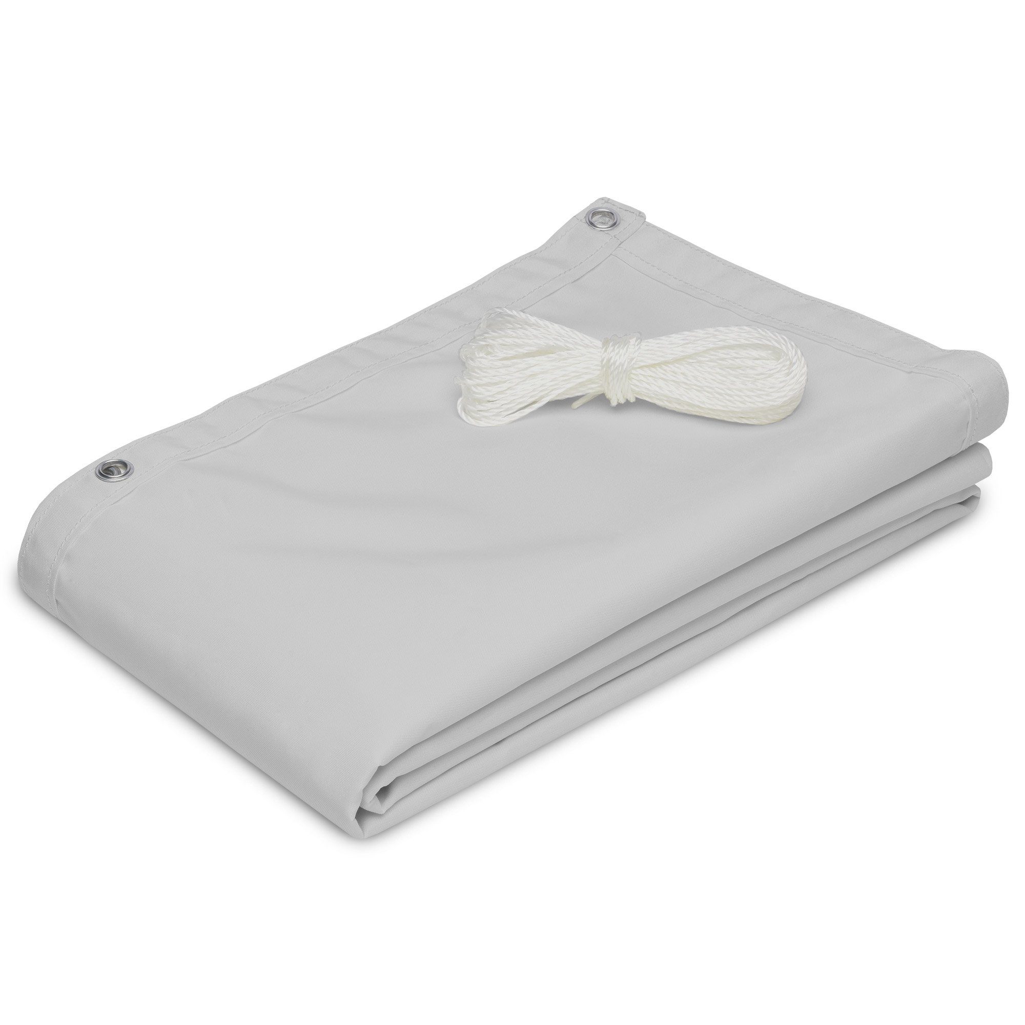 Sol Royal Balkonsichtschutz Balkon Sichtschutz PES SolVision PB2 Grau, 90x300cm mit Ösen & Kordel, wasserabweisend blickdichte 160 g/m² mit UV-Schutz