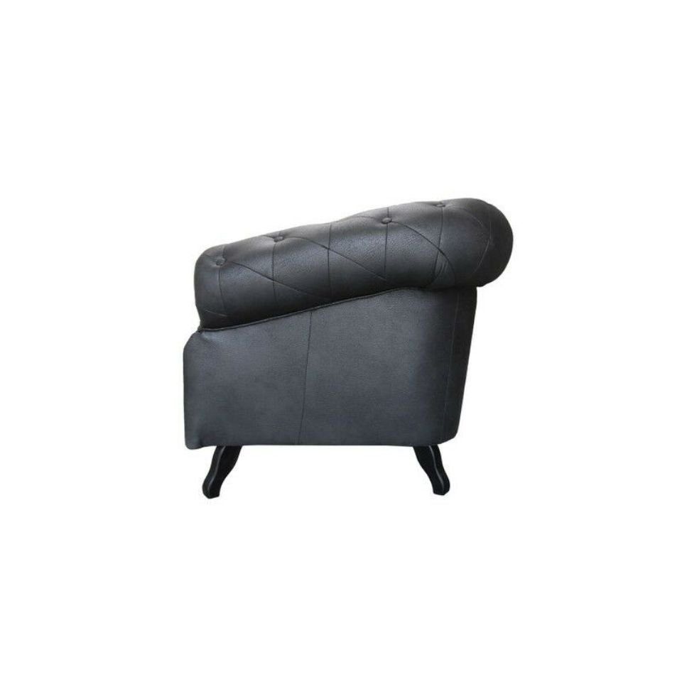 JVmoebel Sofa Schwarze Europe Neu, Chesterfield Sofagarnitur Couch 3+2 in Polster Sofa Made