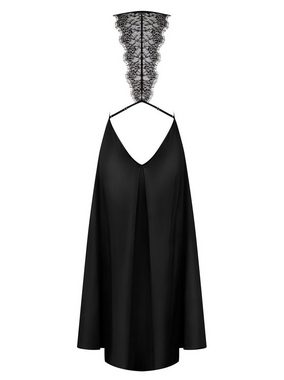 Obsessive Minikleid Abendkleid Agatya schwarz rückenfrei Satin (1-tlg)