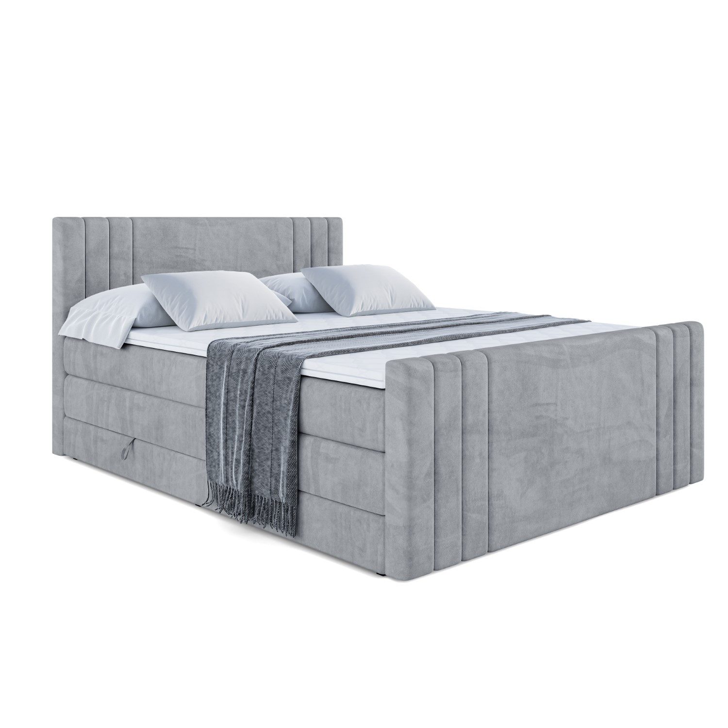 ALTDECOR Boxspringbett IDRIKO-Z KING (Multipocket-Matratze H4, H3 Matratze günstig online kaufen
