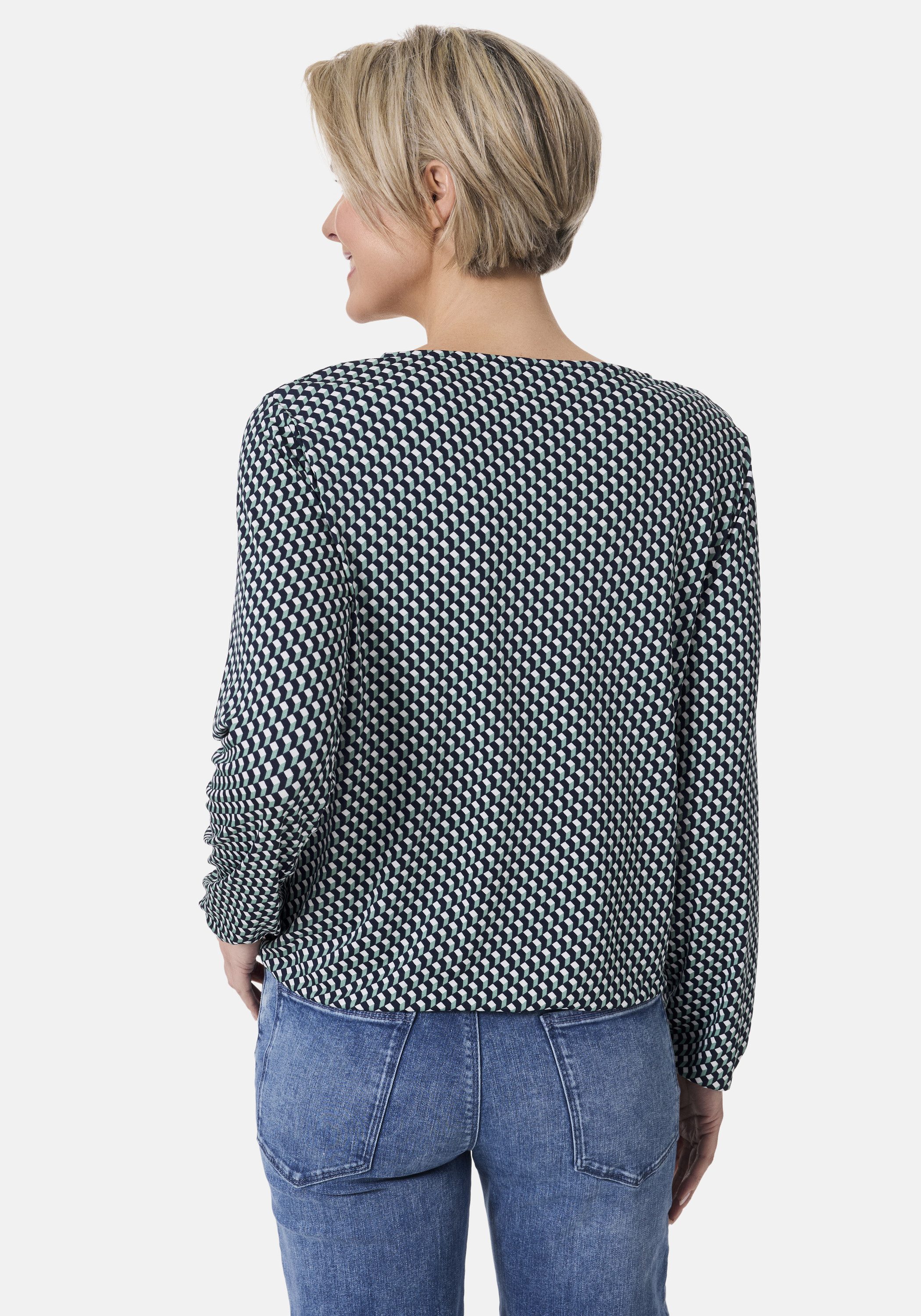 STOOKER WOMEN Langarmshirt CALLA Print Langarmshirt Regular Fit Blusen-Shir günstig online kaufen