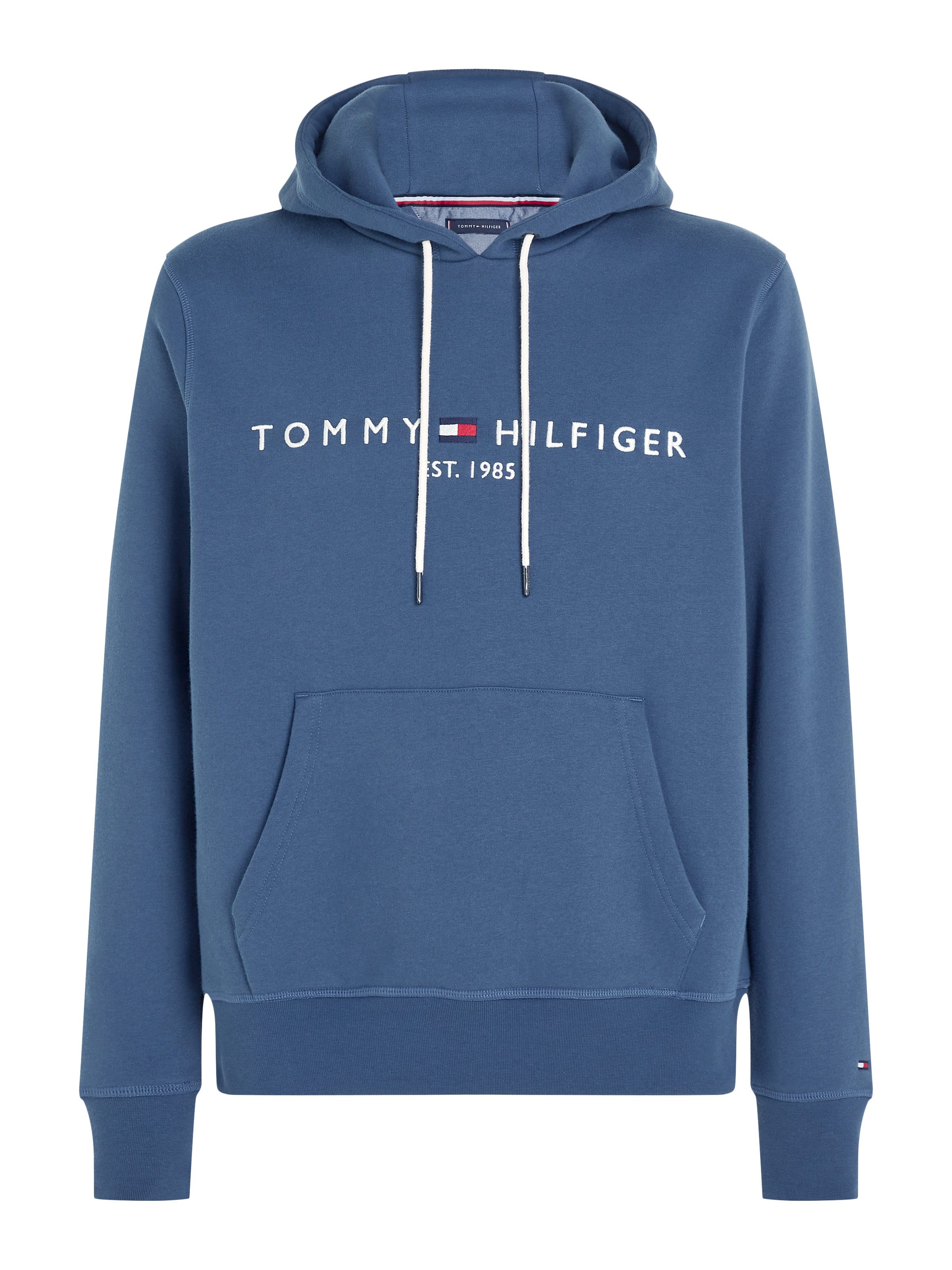 Tommy Hilfiger Kapuzensweatshirt TOMMY LOGO unifarben, casual, regular fit, Baumwollmix, Kapuze – Bild 4 von 5