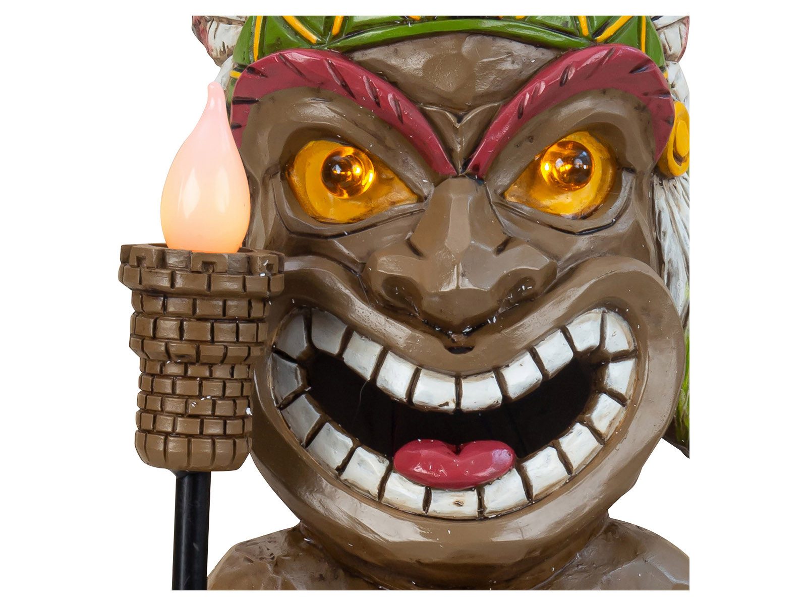 Mel-O-Design Dekofigur 2039 Hawaii Tiki Figur mit Solarlicht (Stück, 1 St., 1), Blickfang