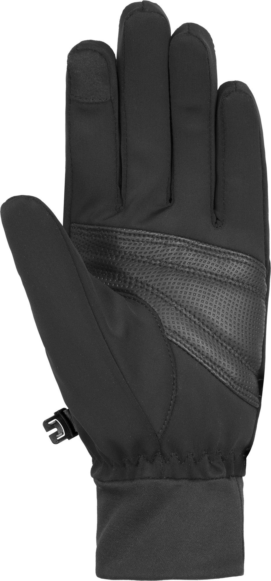 Design-Elementen mit verspielten Skihandschuhe Saskia Touch-tec schwarz-schwarz Reusch