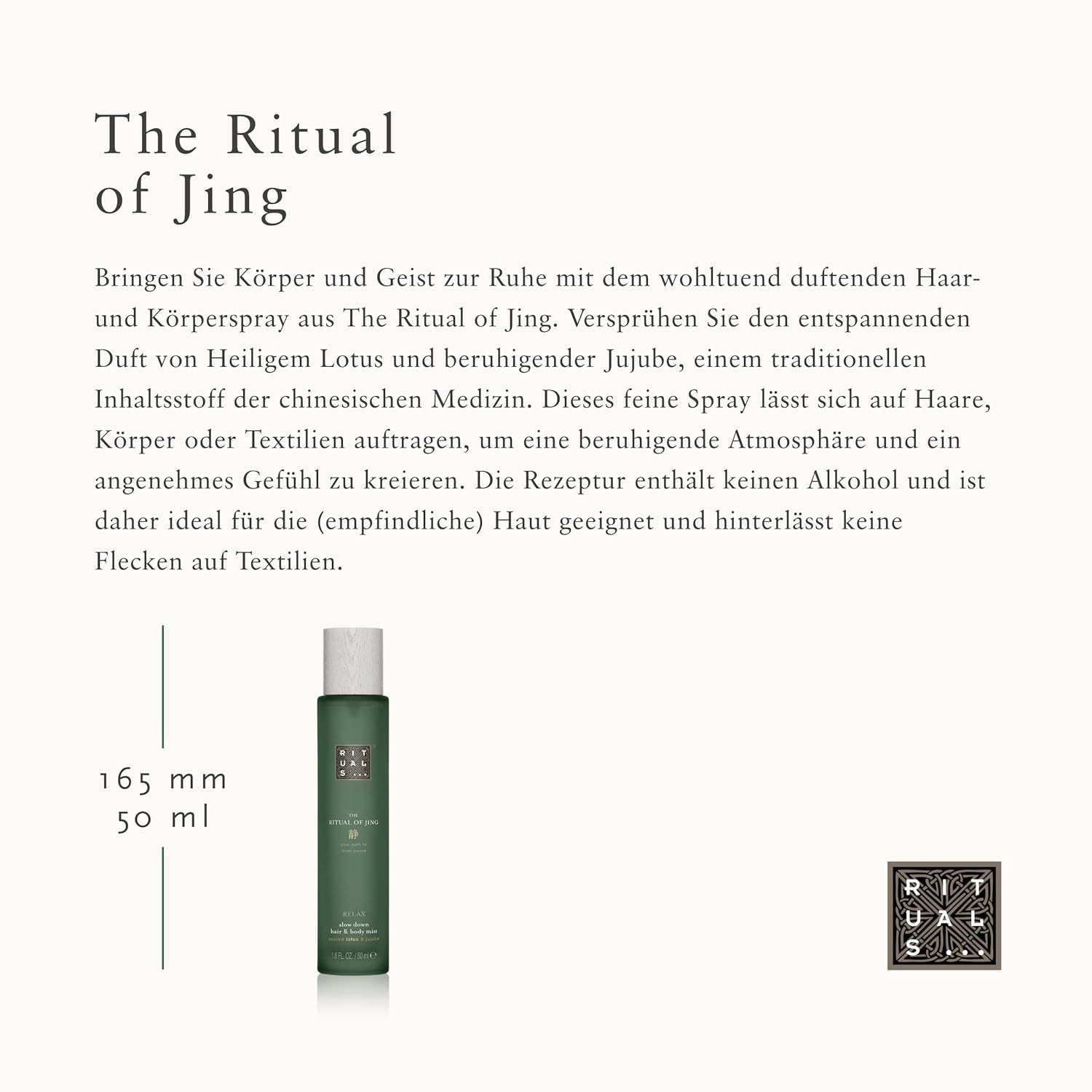 Rituals Bodyspray Körperspray von The Ritual of Jing 50ml Grün