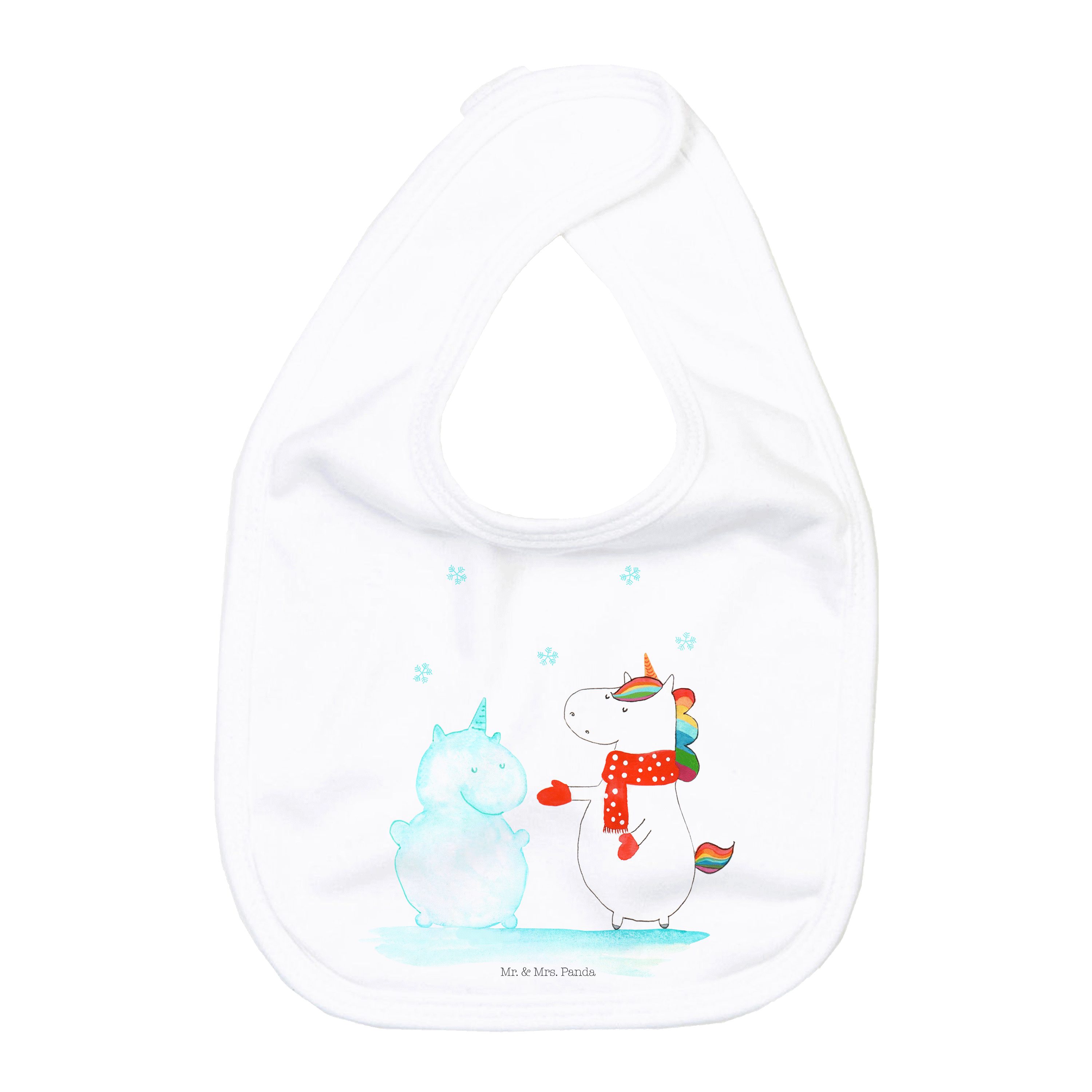 Tragetuch Einhorn Schneemann - Weiß - Geschenk, Babygeschenk, Kuchen, Einhörner