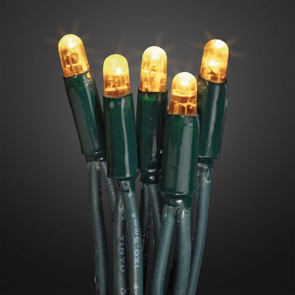 Hellum Lichtervorhang LED-Lichterkette 40er ww verlängerbar grün 555103
