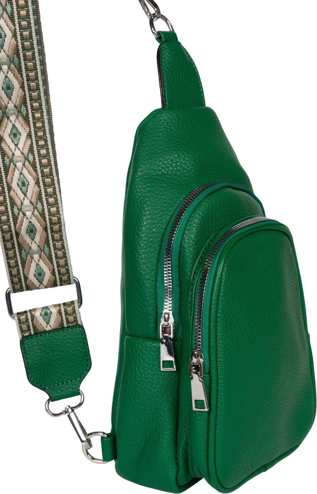 styleBREAKER Umhängetasche One Shoulder Rucksack Gemusterter Schultergurt (1-tlg)