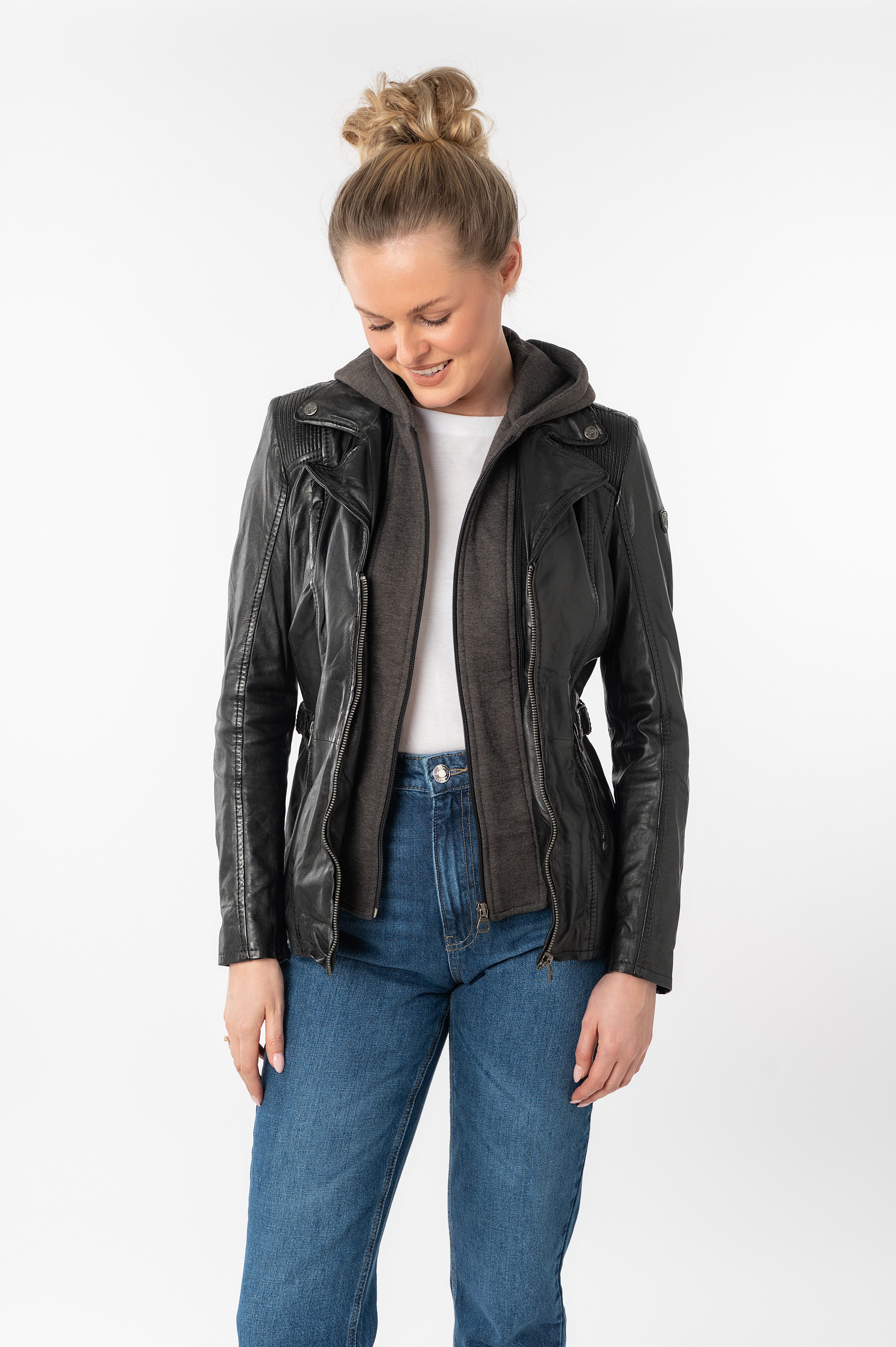 Mauritius Lederjacke Adelyn 2-in-1-Lederjacke