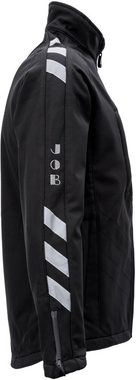 JOB Arbeitsjacke Dachdecker-Sommer-Soft Shell Jacke schwarz winddicht, wasserabweisend, Stretch
