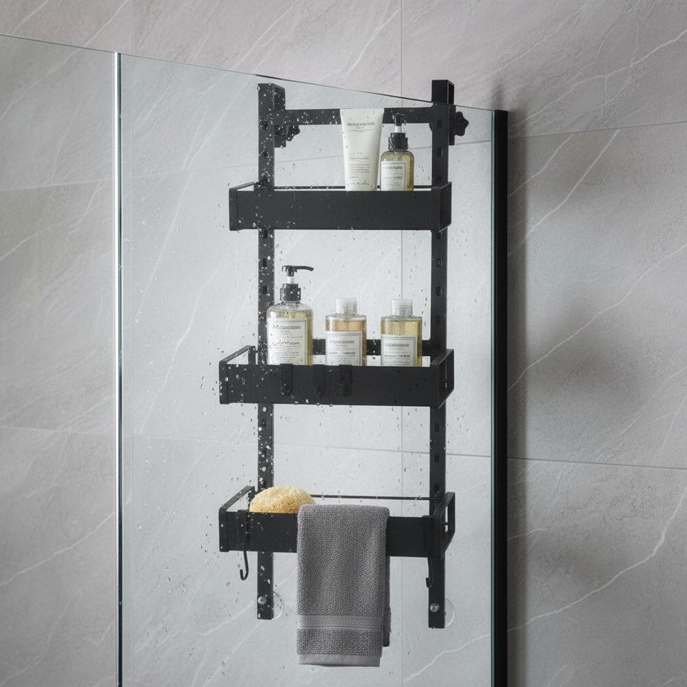 Melko Duschablage Duschregal ohne Bohren 3 Stück Duschkorb Duschorganizer, günstig online kaufen