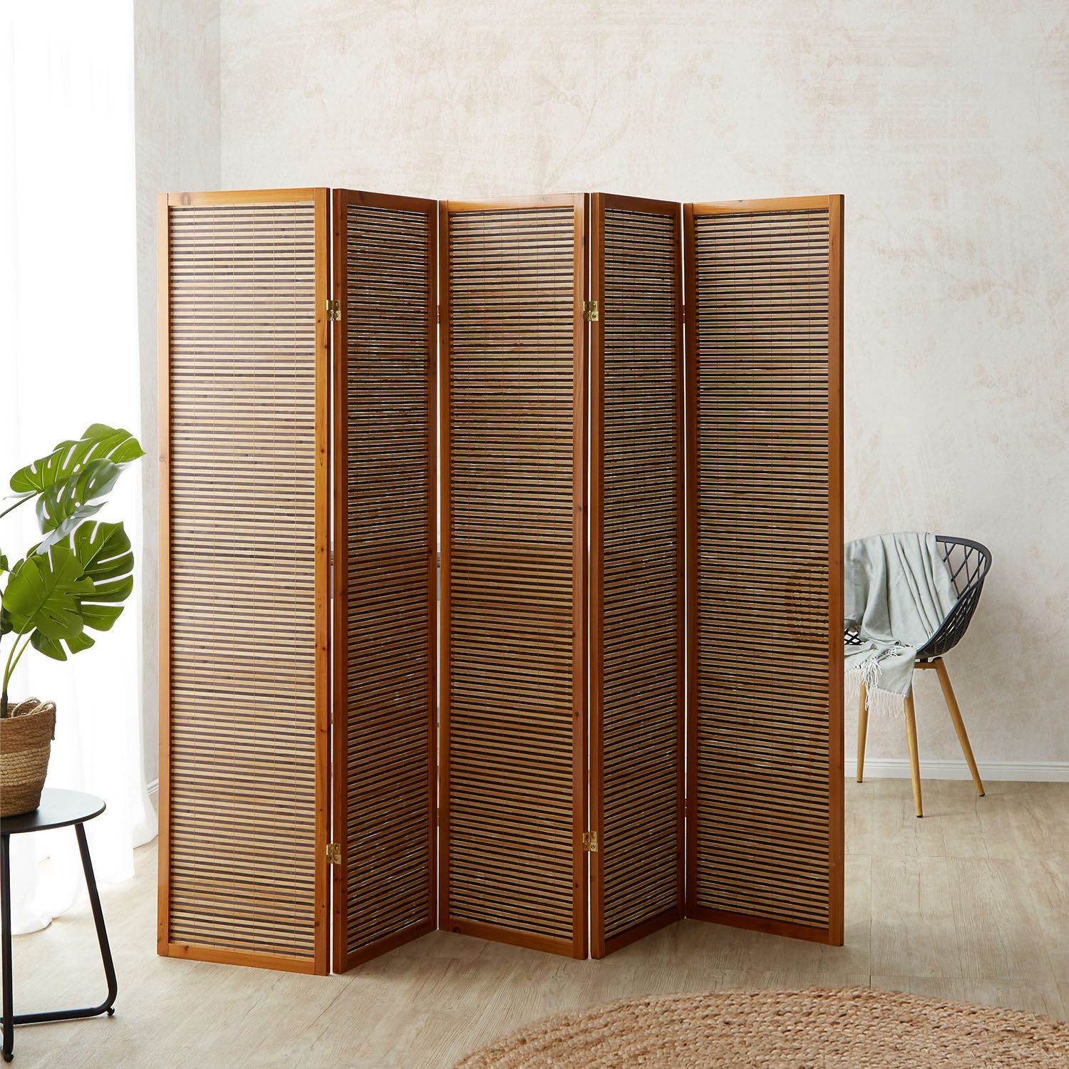 Homestyle4u Paravent 3 fach Raumteiler Holz günstig online kaufen