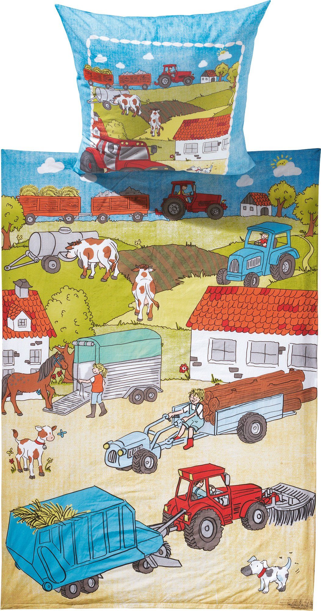 Kinderbettwäsche Kinder-Bettwäsche "Bauernhof"