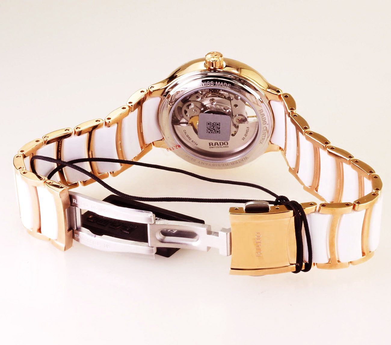 Rado Automatikuhr Damen Uhr R30029922 Centrix Open Heart Swiss Made Ø 35 mm, 80 Std. Gangreserve