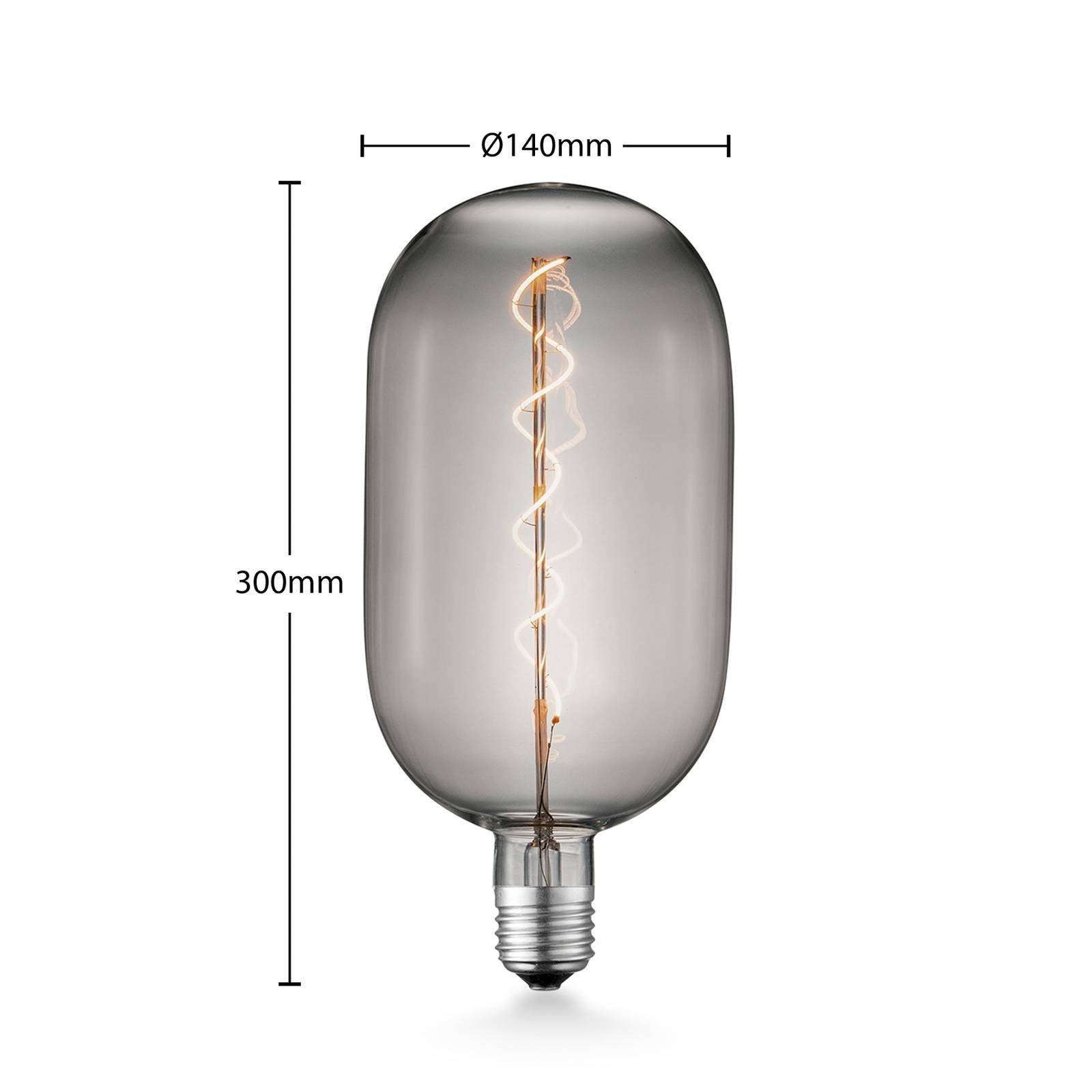 Lucande LED-Leuchtmittel E27 T140 LED 4W, E27, warmweiß, E27, Leuchtmittel LED-Lampen Energiesparlampe