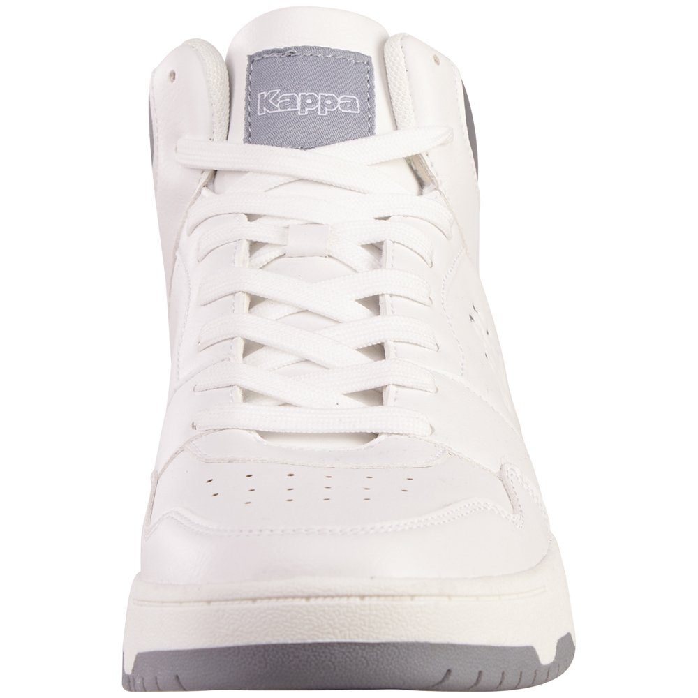 Kappa Sneaker - in halbhoher white-grey Form modischer