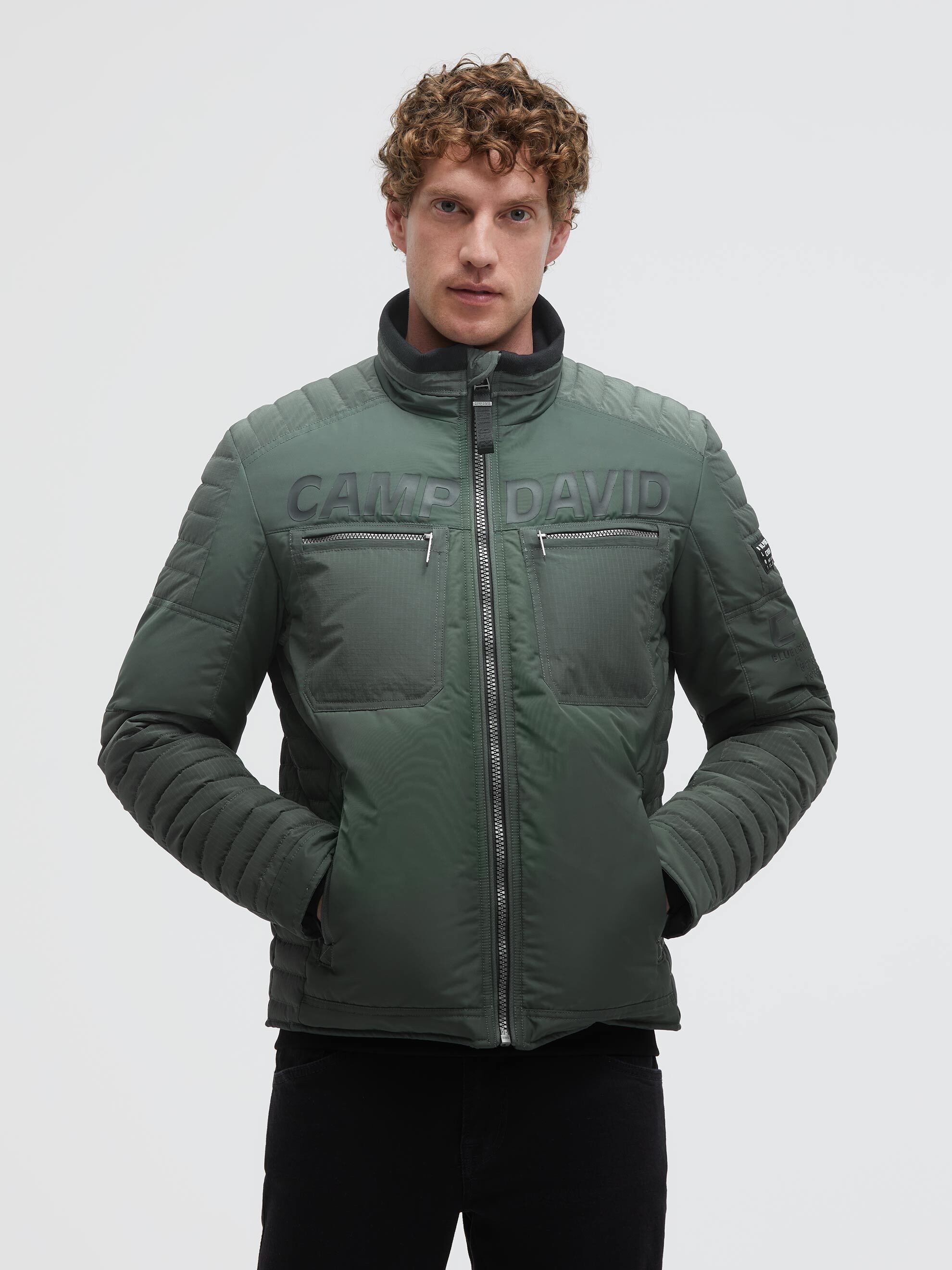 CAMP DAVID Winterjacke mit Windbreaker-Bündchen