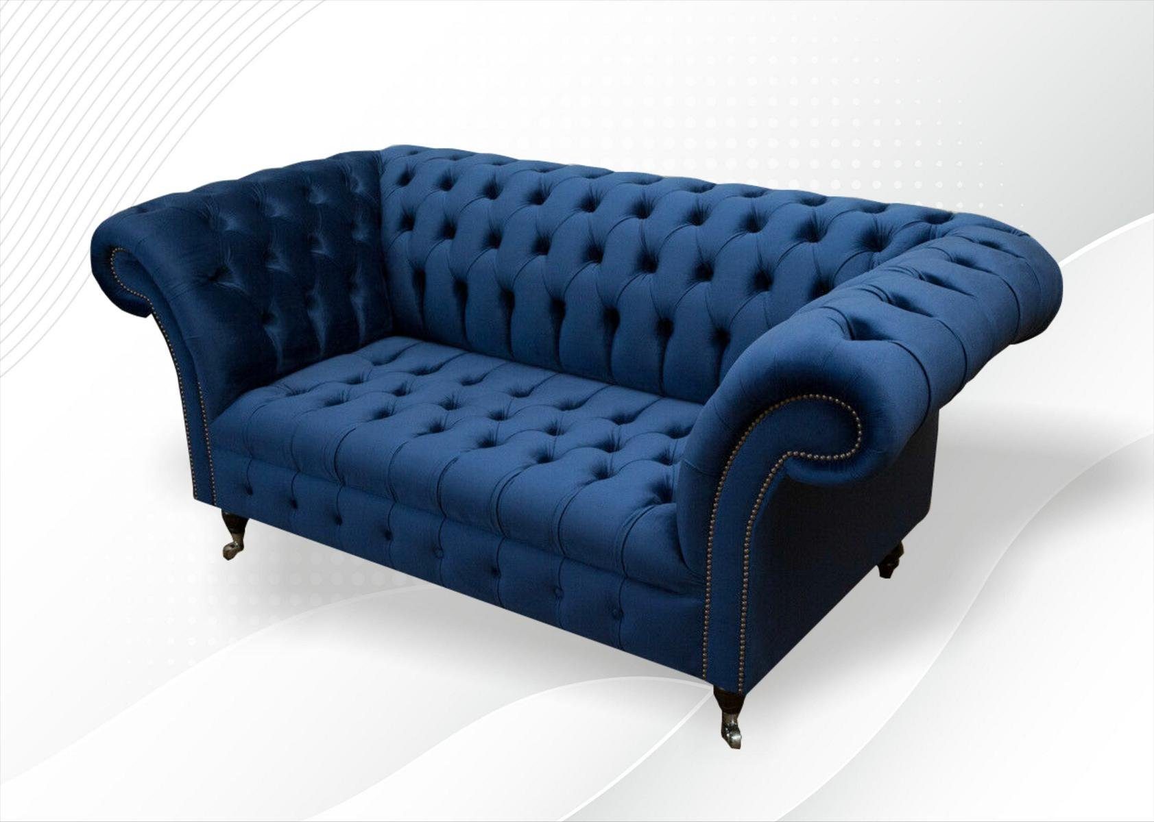 JVmoebel Chesterfield-Sofa, Chesterfield 185 Design Couch cm 2 Sitzer Sofa