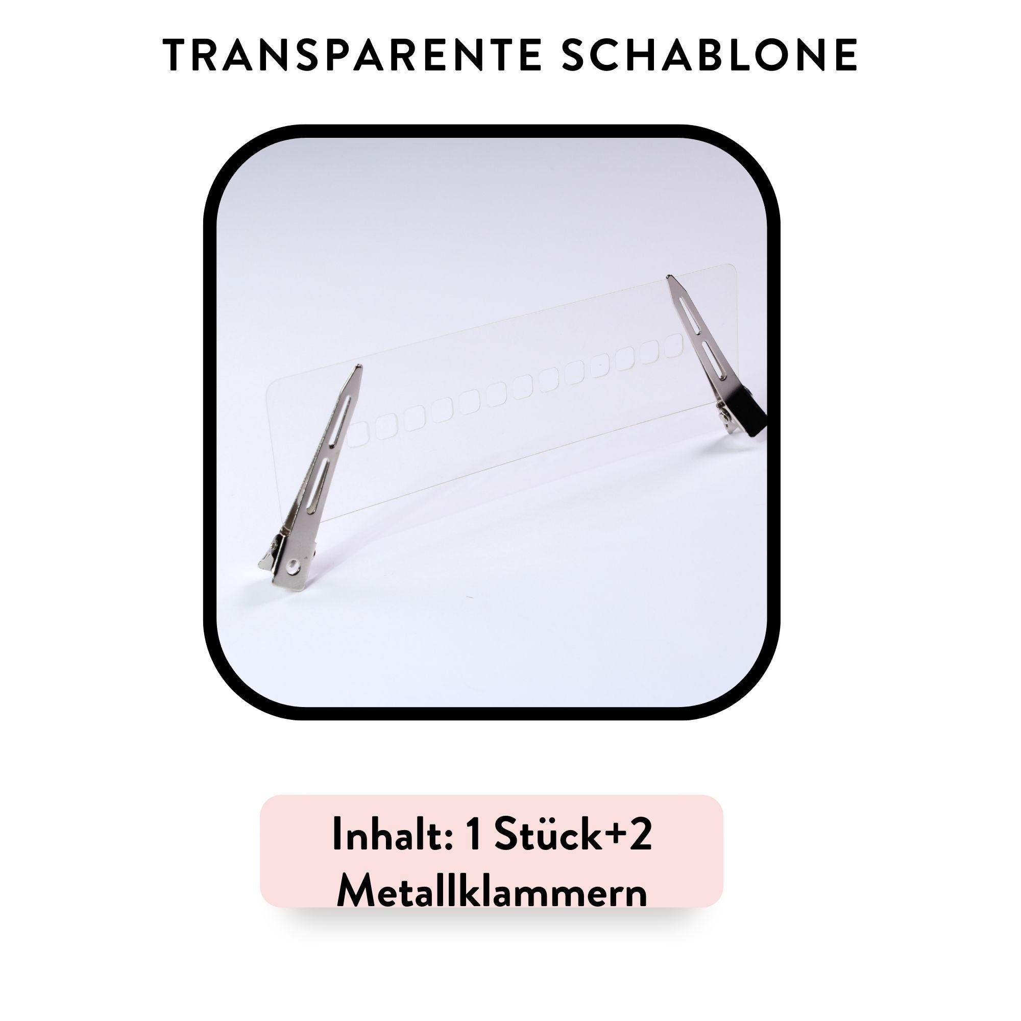 hair2heart Echthaar-Extension Große Extensions Schablone