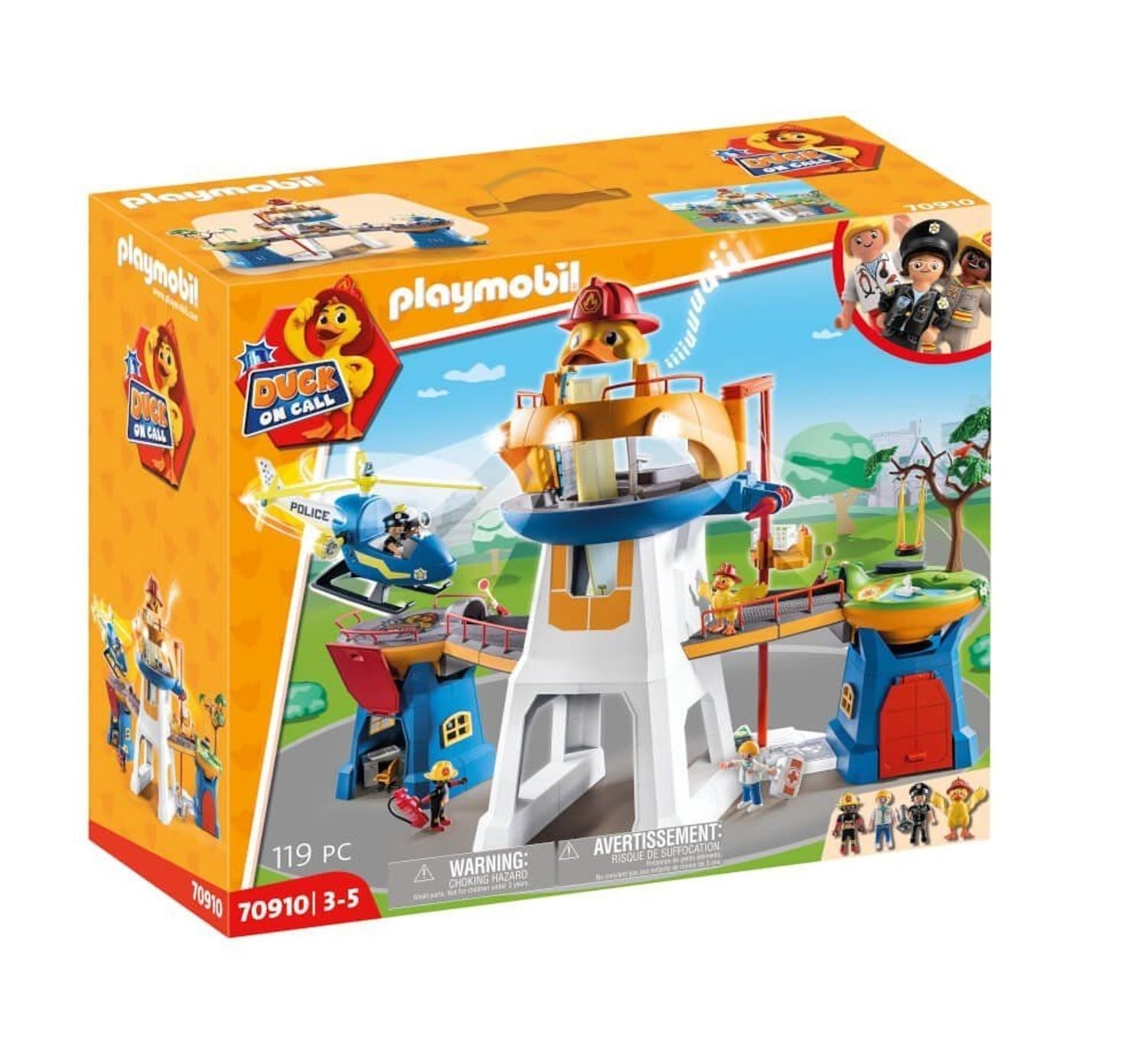 Playmobil® Duck on Call Das Hauptquartier Konstruktions-Spielset, (Das Hauptquartier), Made in Europe