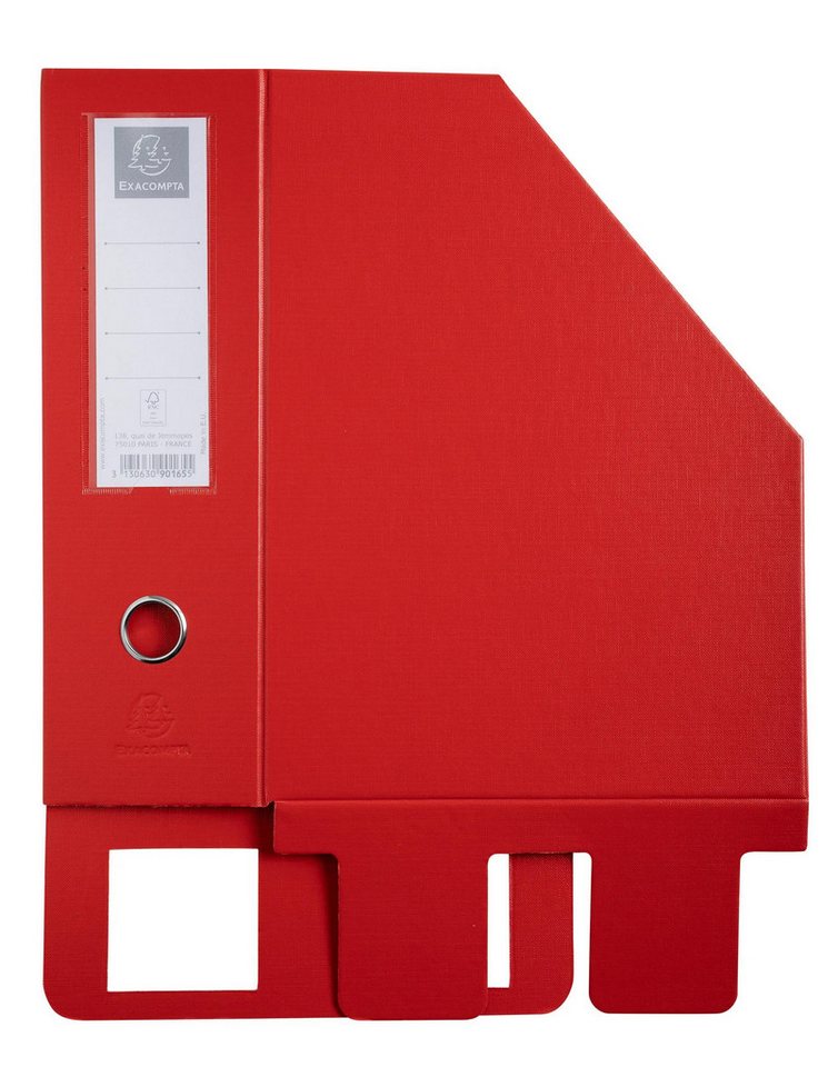 Thumbnail - EXACOMPTA Stehsammler 10x Stehsammler PP, Rückenbreite 100mm, 23x31cm für A4 - Rot - 90165E, Stehsammler