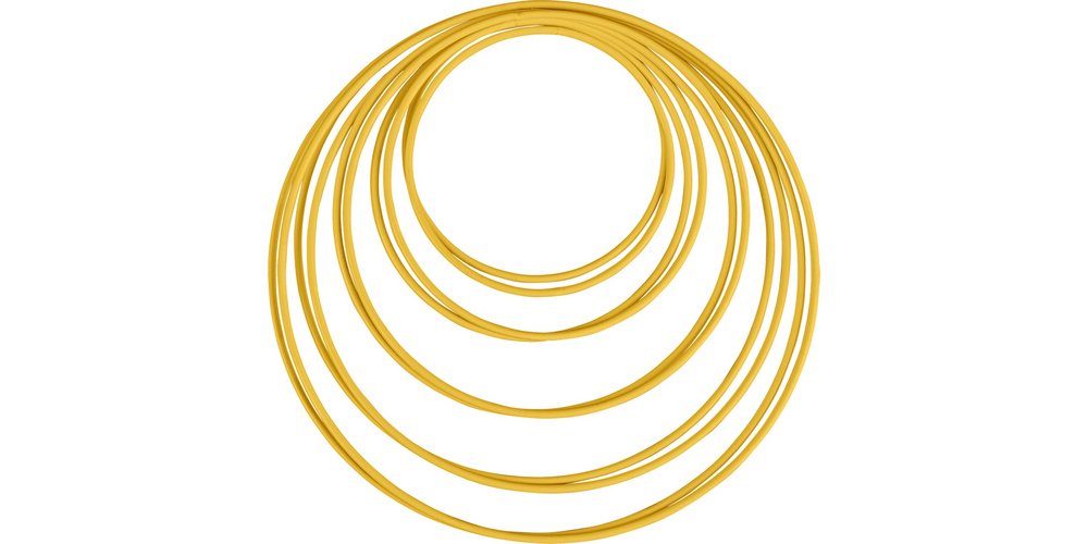 Rayher Dekoobjekt Metallringe goldfarben St), (10 10 Stück