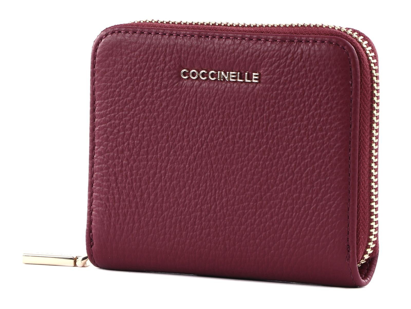 Willkommen in unserem Online-Shop! COCCINELLE Geldbörse Metallic Soft Garnet Red