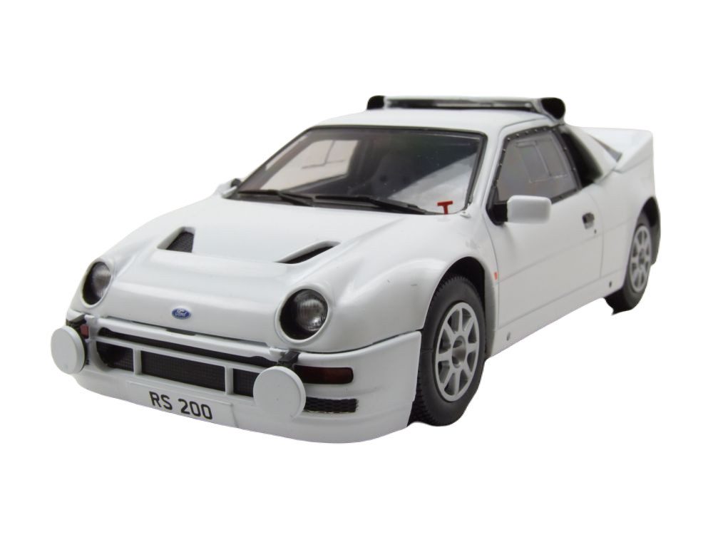 Whitebox Modellauto Ford RS 200 1984 weiß, Maßstab 1:24
