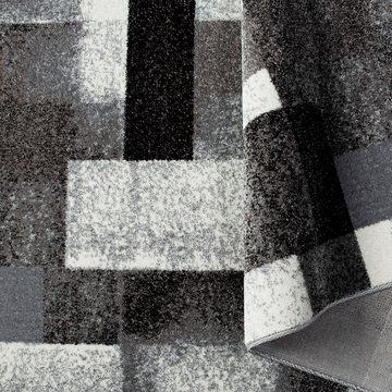 Teppich Corine, my home, rechteckig, Höhe: 9 mm, mit besonders weichem Flor, Kurzflor, modernes Karo-Design