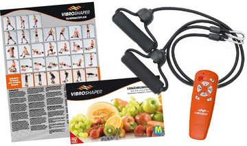 MediaShop Vibrationsplatte VIBROSHAPER COMPACT, 120 W, 3 Intensitätsstufen, (Set, mit Trainingsbändern)