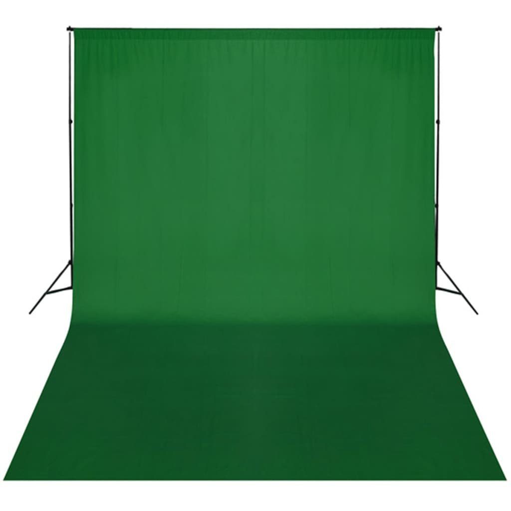 Grün 300 vidaXL x cm Fotohintergrund 300 Fotohintergrund-System