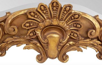 Casa Padrino Barockspiegel Prunkvoller Barock Spiegel Gold 188 x 120 cm mit Engelsmotiven - Antik Stil - Schwere Ausführung