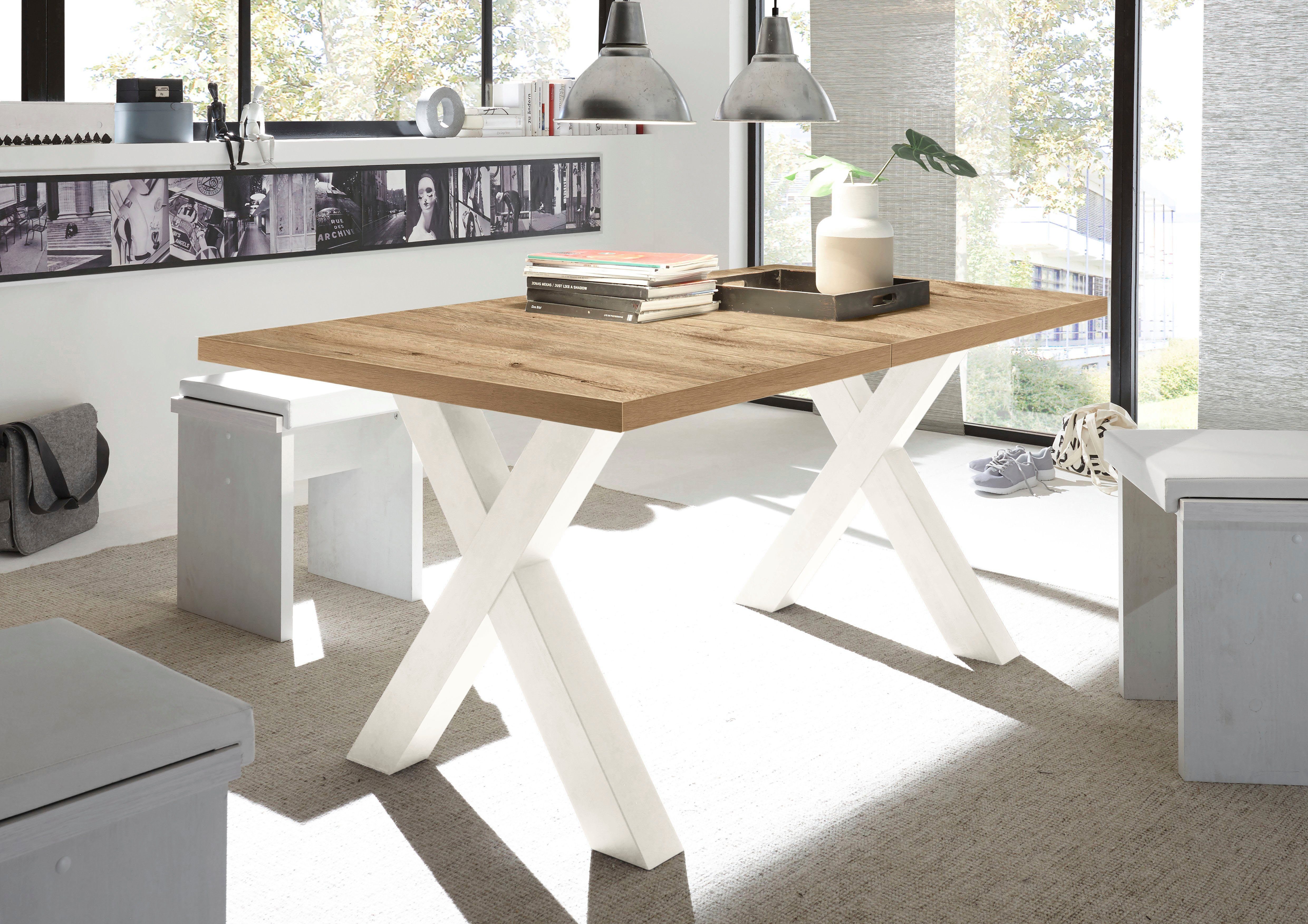 Mäusbacher Esstisch Mister TOPSELLER! (OTTOs Choice), mit Auszug (160-210 cm), Gestell in X-Form