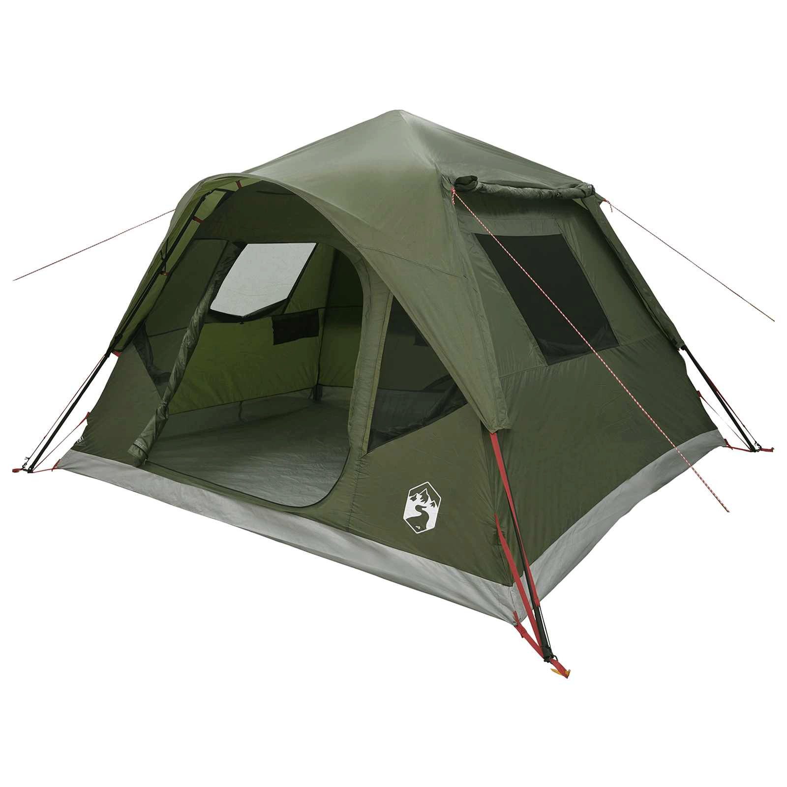 vidaXL Kuppelzelt Sofort Zelt Olive Grün 305 x 275 x 190 cm Polyester und Stahl, (1 tlg)