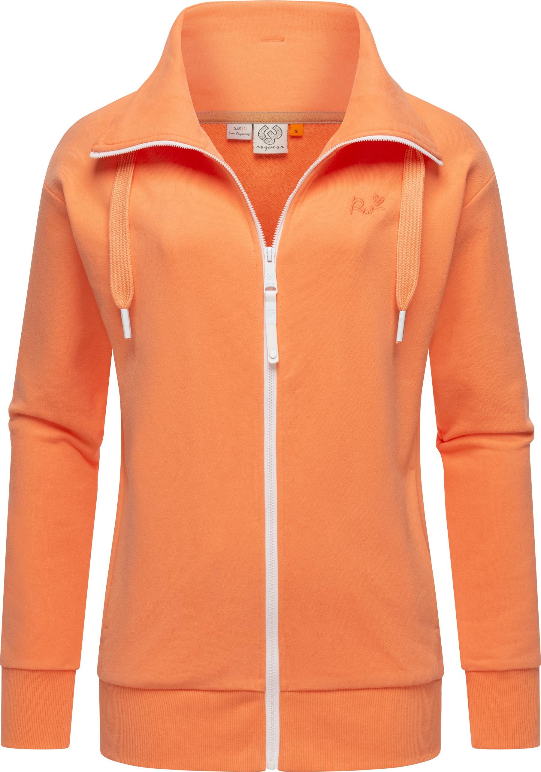 Ragwear Sweatjacke Shocky sportliche Damen Zip-Hoodie mit Kordeln