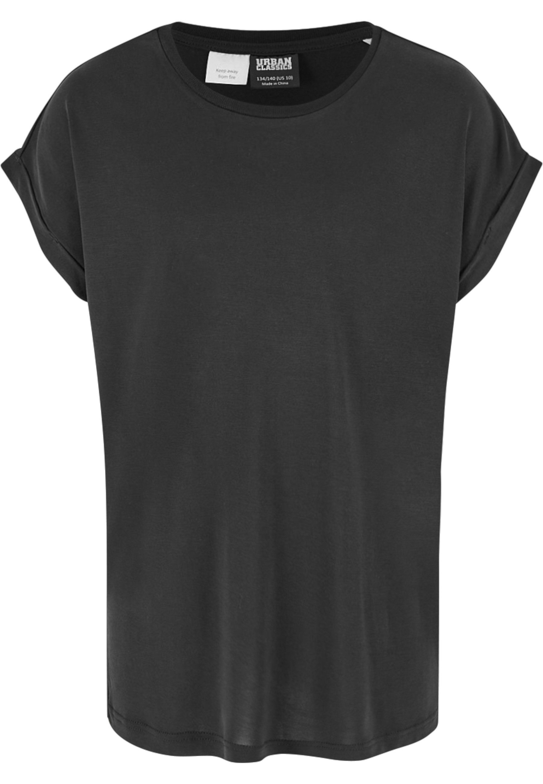 T-Shirt Urban Classics Damen Girls Modal Extended Shoulder Tee