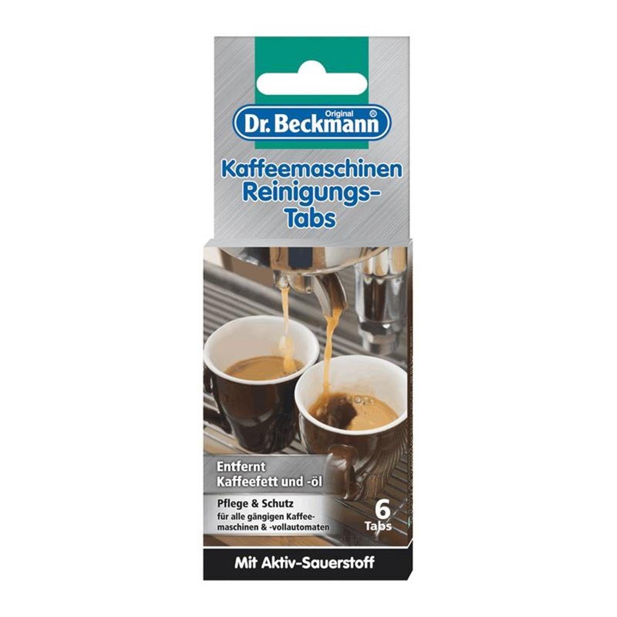 Dr. Beckmann Dr. Beckmann Kaffeemaschinen Reinigungs-Tabs 6 Tabs - Entfernt Kaffeef Reinigungstabletten