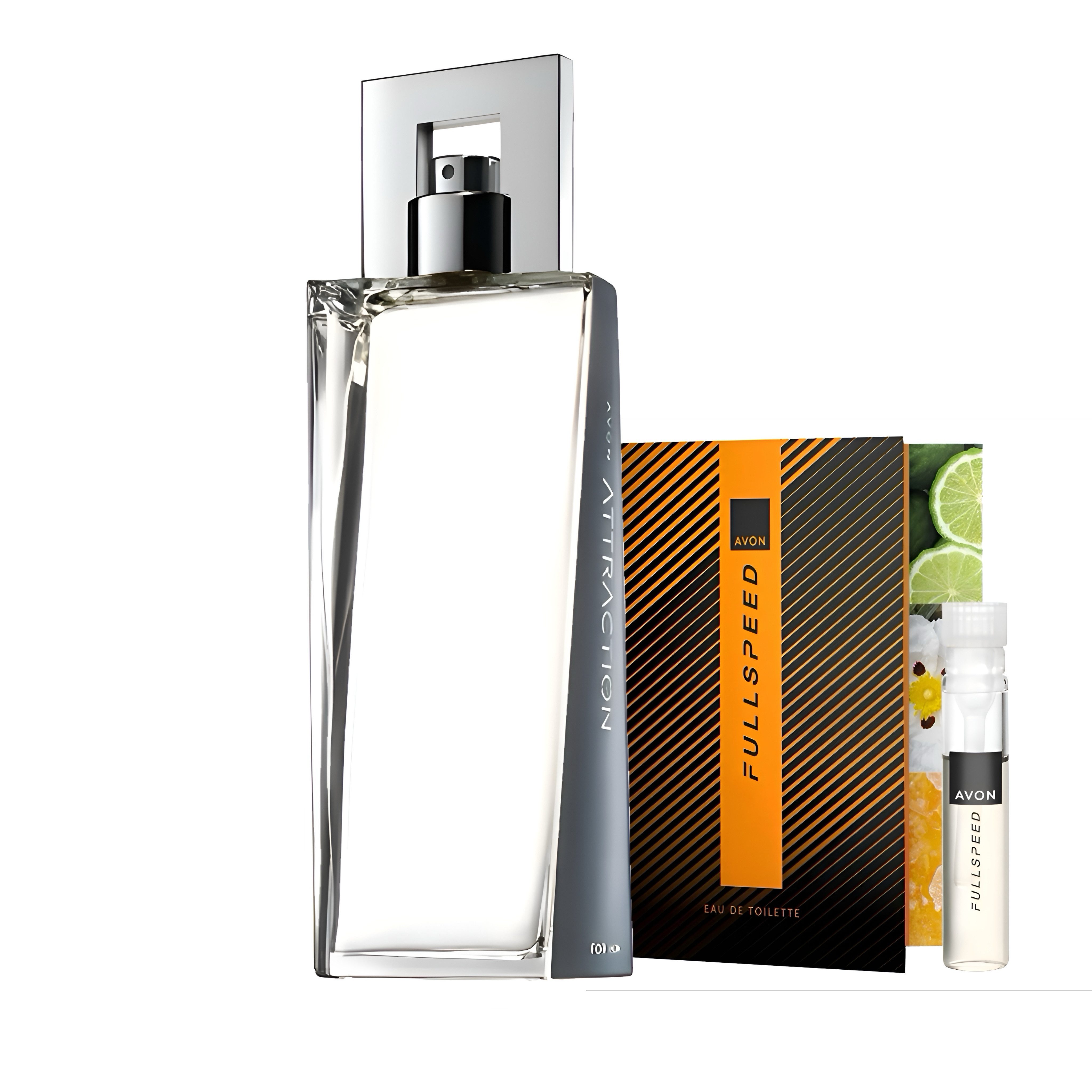 AVON Cosmetics Eau de Parfum Attraction Eau de Toilette 75 ml für Männer + Duftprobe, 2-tlg., Charismatischer Duft mit holziger Tiefe und sinnlicher Wärme