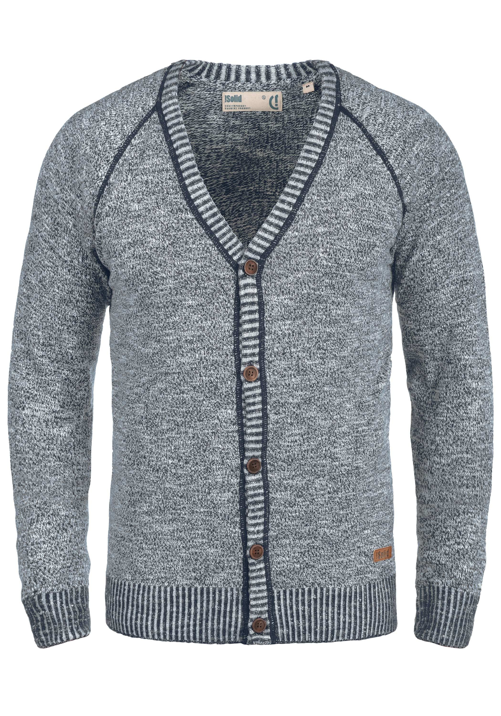 !Solid Cardigan SDThiamin Strickjacke mit Holzknopf-Leiste