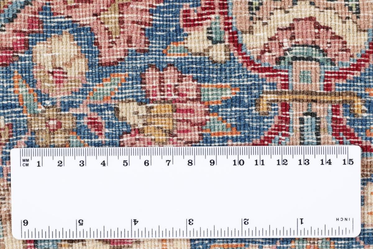 / Orientteppich 8 Nain rechteckig, Antik 126x213 mm Orientteppich Handgeknüpfter Perserteppich, Trading, Kerman Höhe: