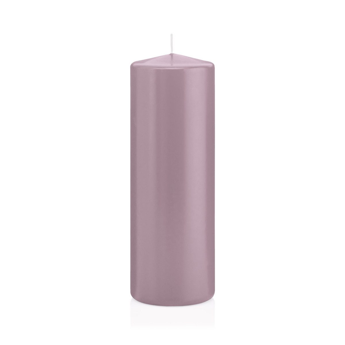 Wiedemann Kerzen Stumpenkerze Stumpenkerzen Mauve Lila Ø 68 x 200 mm, 12 Stück