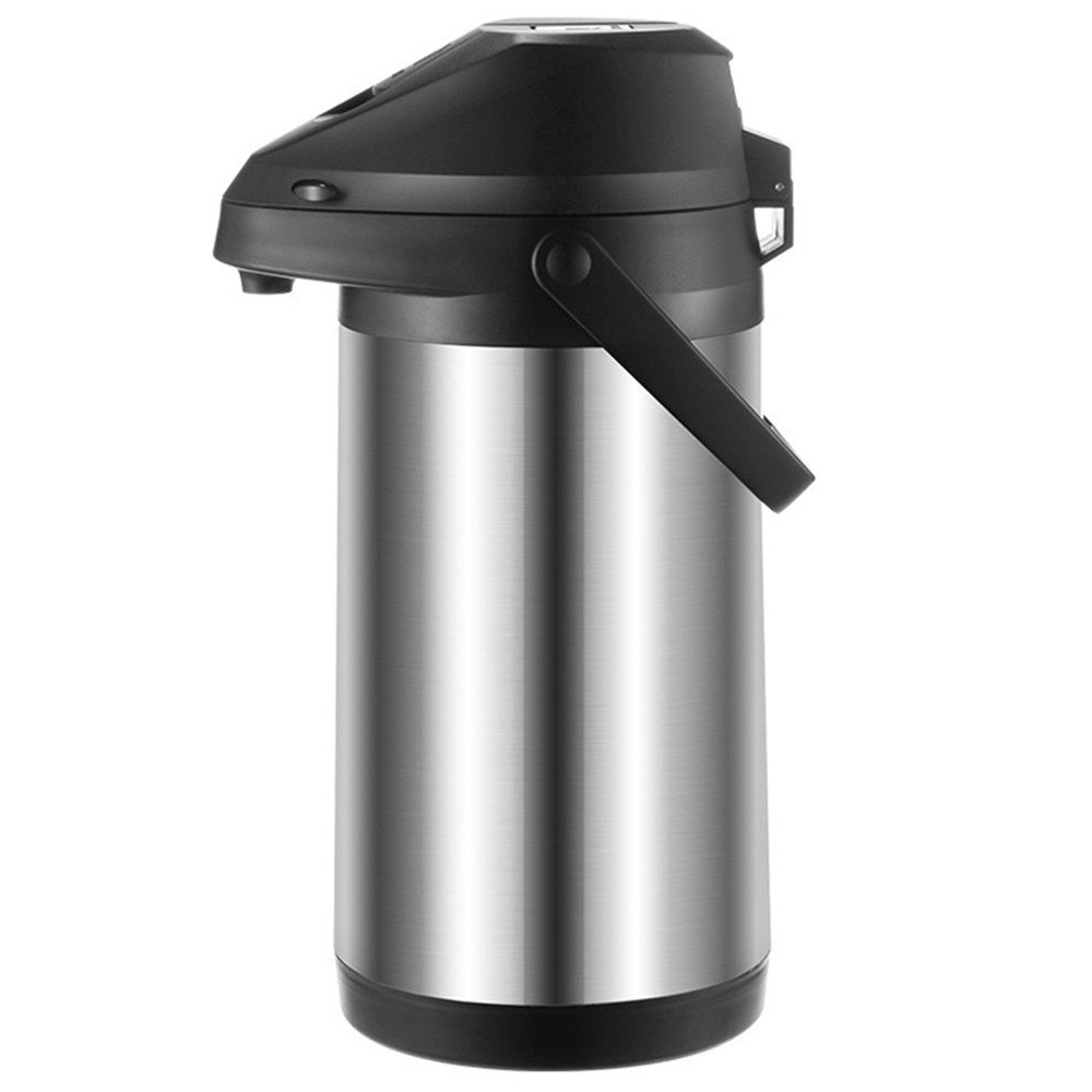 Edelstahl Isolierkanne Thermoskanne Kaffeekanne, 1.9 Isolierkanne zggzerg l 1,9L- Pumpkanne